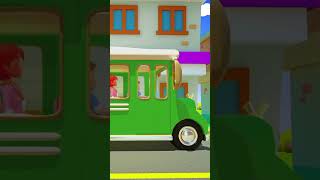 Wheels On The Bus Go Round and Round #shorts #kidssongs #nurseryrhymes #viral