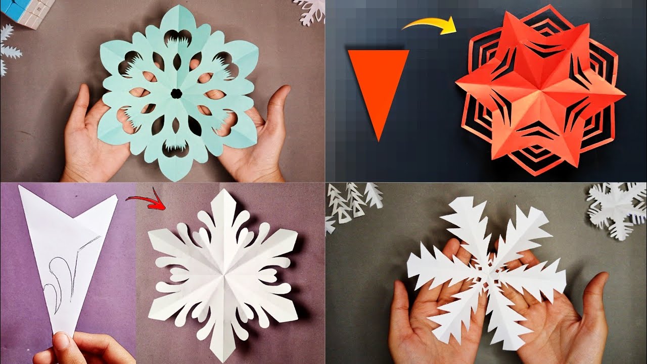 Replying to @☆jommm☆ Paper Snowflake / paper Christmas craft! #papersn