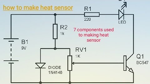 Heat sensor in the help of bc548 transistor