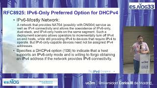ESNOG-33 - IPv6-Mostly, la transición definitiva