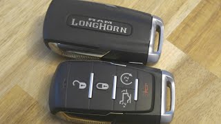 diy - ram longhorn key fob battery replacement - easy