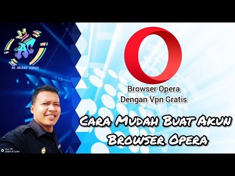 Cara membuat Akun Browser Opera menggunakan Akun google