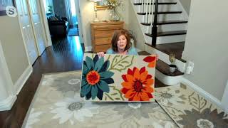 Nourison Vintage Floral Indoor/Outdoor Rug on QVC