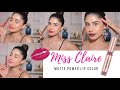*NEW* MISS CLAIRE MATTE POWER LIP COLOR | All 14 shades swatched! | Malvika Sitlani Aryan