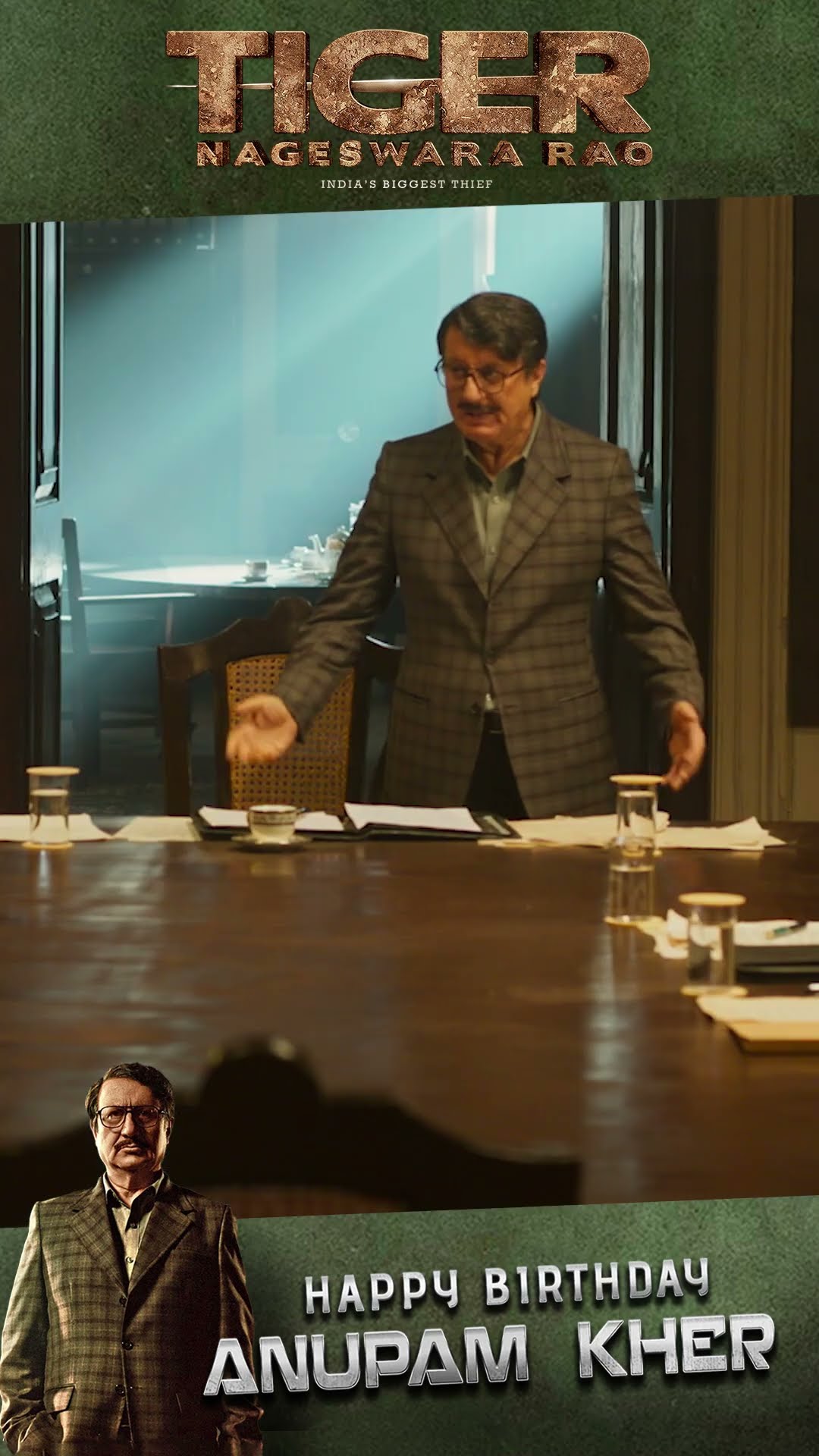 Happy Birthday Anupam Kher | Tiger Nageswara Rao | Ravi Teja | Best Dialogues | RKD Studios