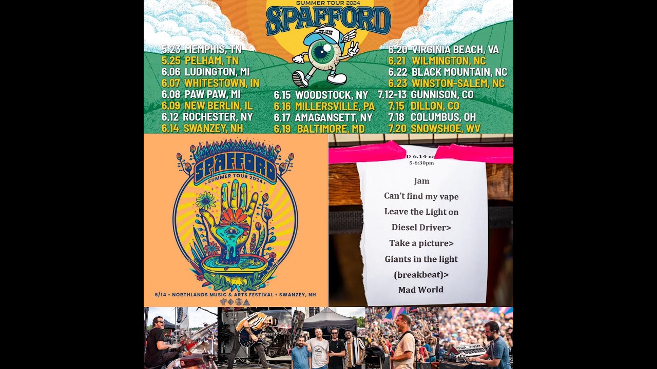 Spafford 06/14/2024 Northlands Music & Arts Festival Swanzey, NH YouTube