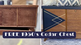 Free Cedar Chest Makeover/ Furniture Makeover