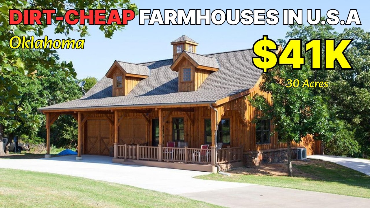 These 10 Dirt-Cheap Oklahoma Farmhouses With Land Are Shockingly Affordable