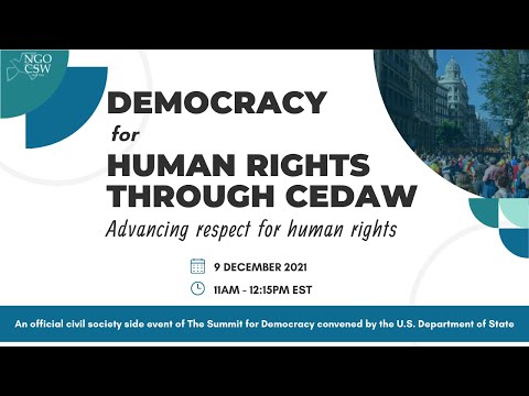 Democracy for Human Rights Through CEDAW