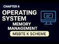 OPREATING SYSTEM | CHAPTER NO 4 PART 2 | DETAIL EXPLAINATION | MSBTE K SCHEME 3RD YEAR DIPLOMA