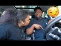 Asking My Girlfriend For Top While Driving Prank !! * GOES WELL *