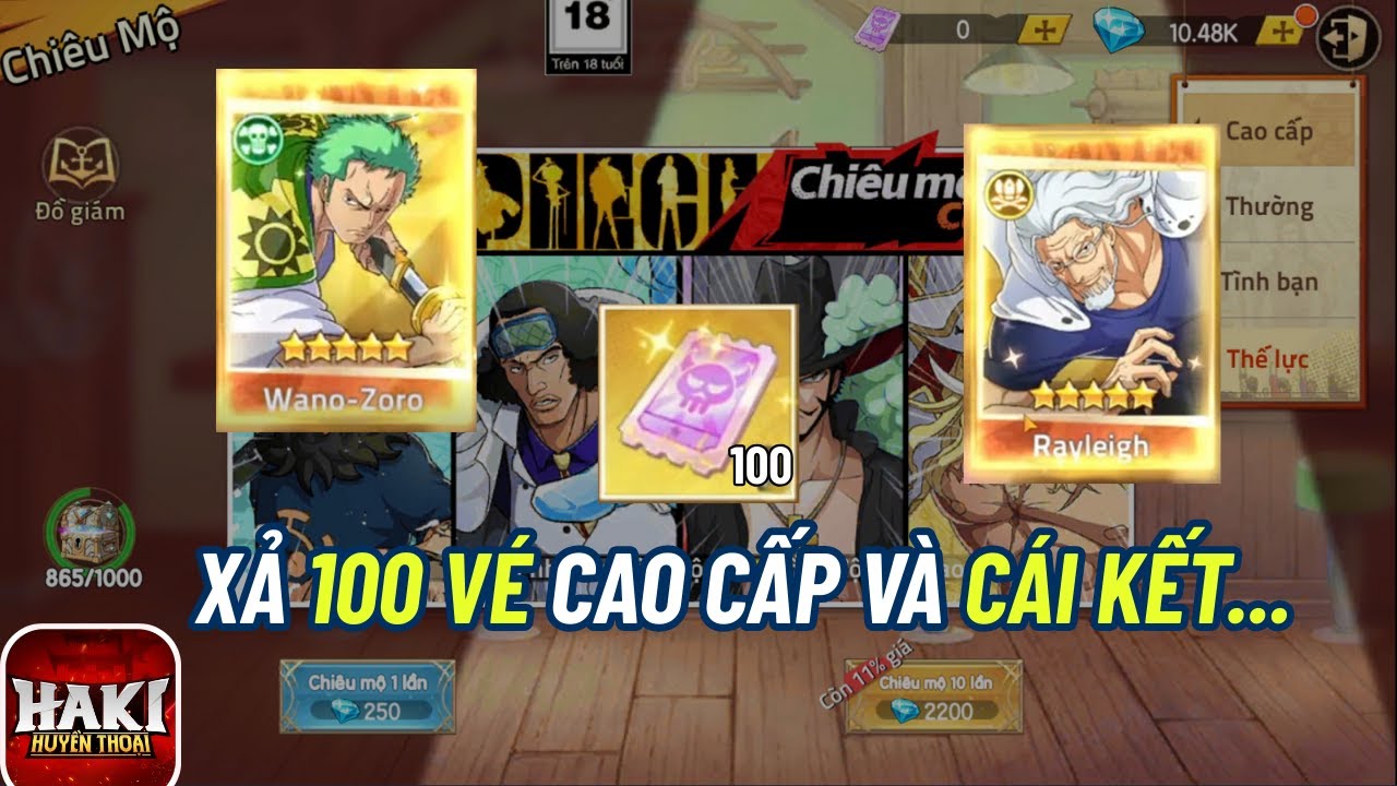 Haki Huyền Thoại #1 - MÃN NHÃN VỚI MÀN XẢ 100 VÉ CHIÊU MỘ CAO CẤP CỰC NHÂN PHẨM