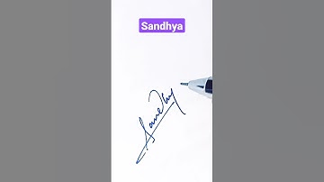 "Sandhya" name signature style #shorts #signature #tranding