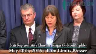 Illinois Rep. Christine Winger calls for term limits: Status quo is hurting the state.