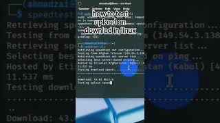 How to Test Upload &amp; Download Speed in Linux #shorts