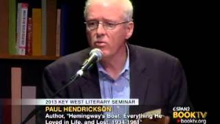Book TV 2013 Key West Literary Seminar Paul Hendrickson Hemingway s Boat