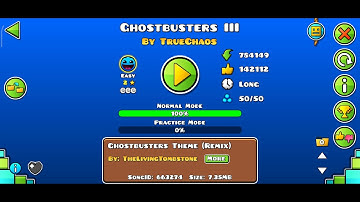 "Ghostbusters III" By "TrueChaos" (2 Stars) All Coins - Geometry Dash | Ësträdä GD