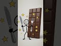Stickman Giant Chocolate Challenge 🍫😂 | Funny Stickman Animation #shorts
