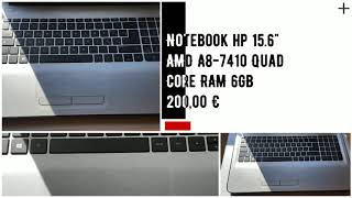 Infoassistenza - Notebook hp 15.6" AMD A8-7410 Quad Core RAM 6GB