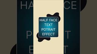 How to Create a Half-Face Text Portrait in Canva | Creative Typography Design Tutorial