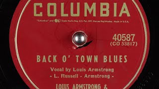 Watch Louis Armstrong Back O Town Blues video