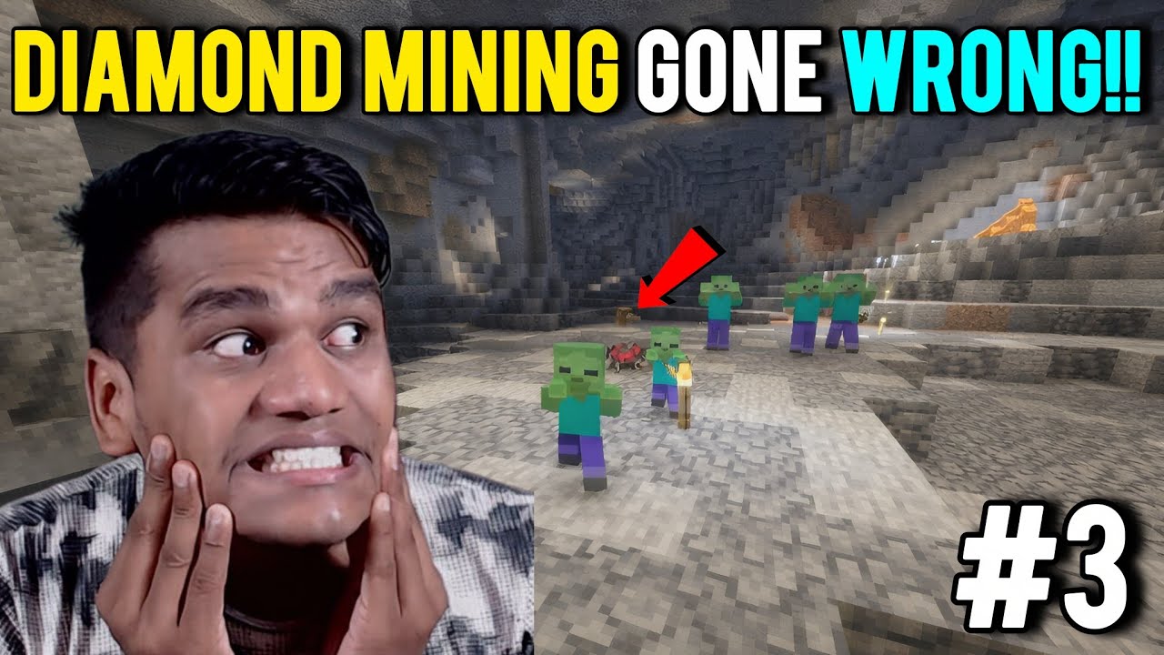 NEVER MINE DIAMONDS LIKE THIS 😳 || Minecraft Survival EP 3 - YouTube