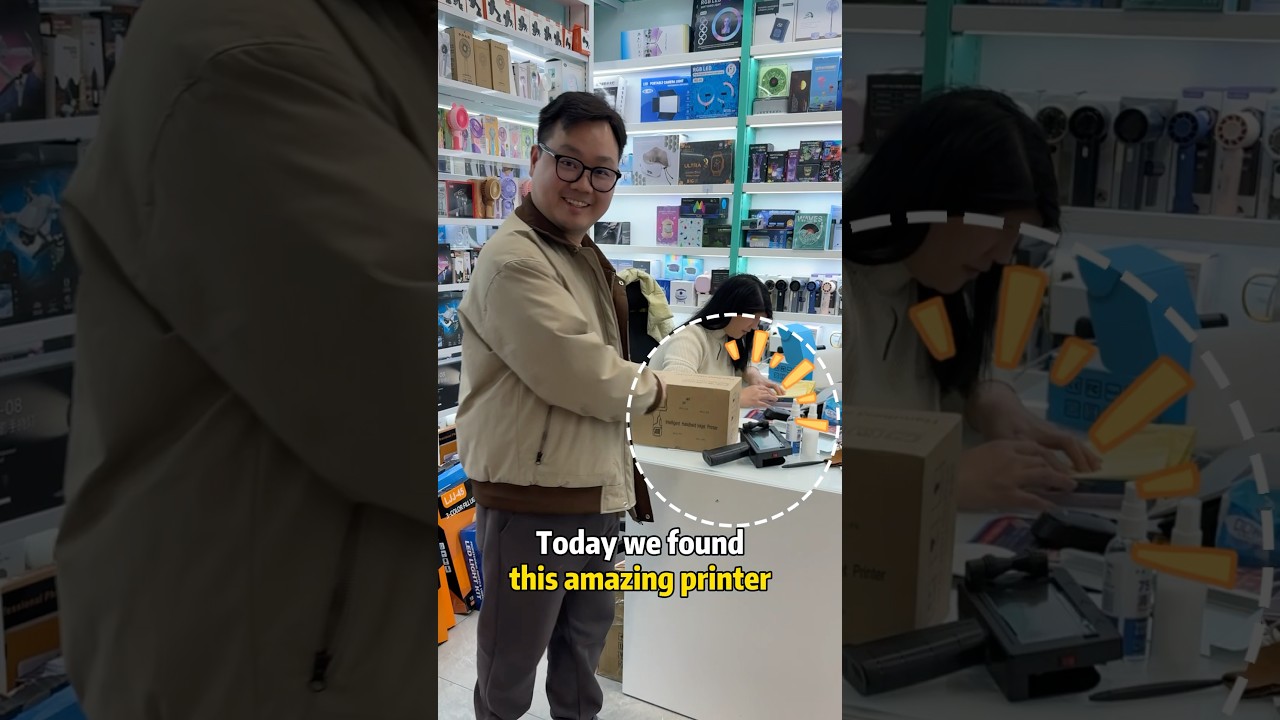 Каждому продавцу в интернет-магазине нужен этот портативный струйный принтер! #поставщик #jingsou...