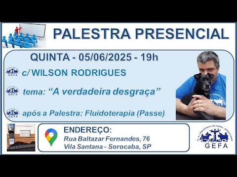Assista: Palestra Presencial c/ WILSON RODRIGUES JR. (05/06/2025)