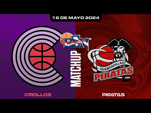 Criollos de Caguas vs. Piratas de Quebradillas - BSN2024