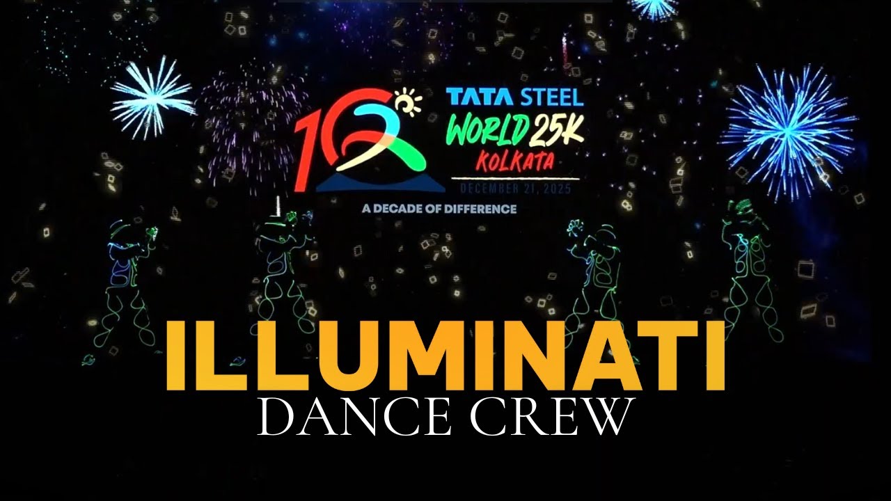 Illuminati Dance Crew Lights Up Tata Steel World 25K 10th Edition Launch | 