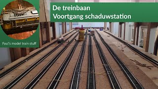 De treinbaan: Voortgang schaduwstation