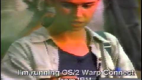 rare USA aired 1995 IBM OS/2 Warp Connect ad with English subtitles