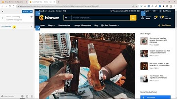 Blonwe - How to Edit Social Widgets?