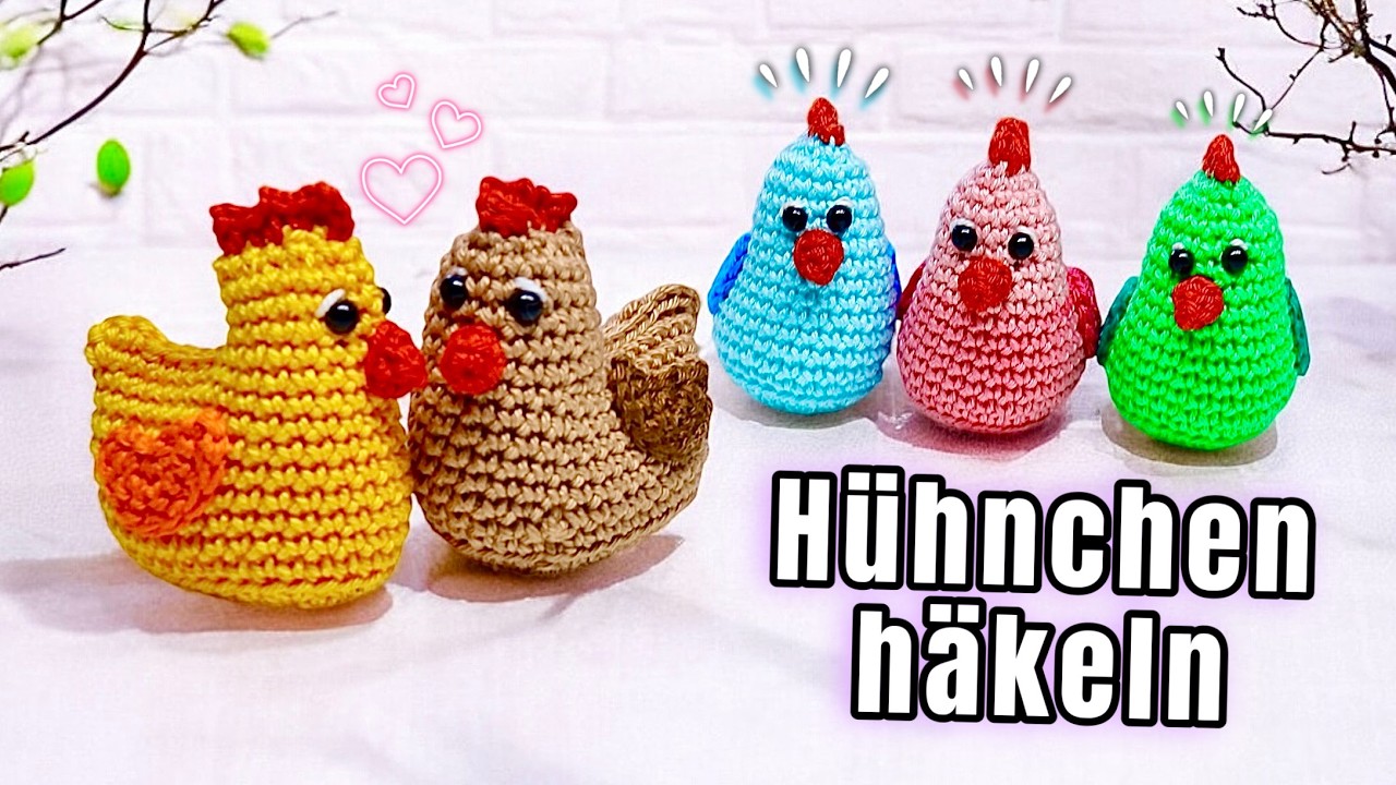 Süßes Häkel-Hühnchen – Perfekt für Ostern oder als Schlüsselanhänger!