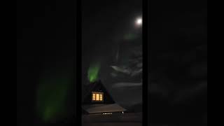 Aurora Borealis. North light in Varanger, Finnmark