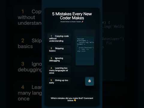 💻 Stop making these 5 coding mistakes every beginner programmer does! 🚀#youtube #learncoding #viral
