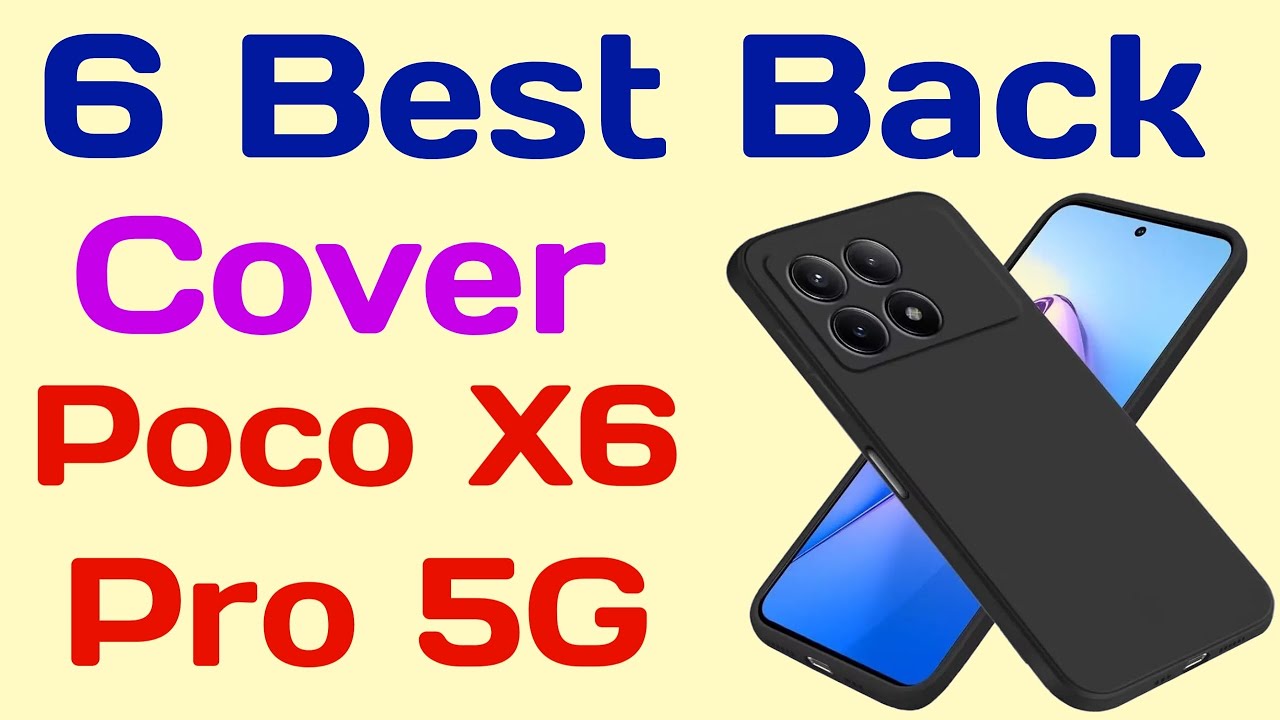 These are the 5 best cases for the POCO X6 Pro 