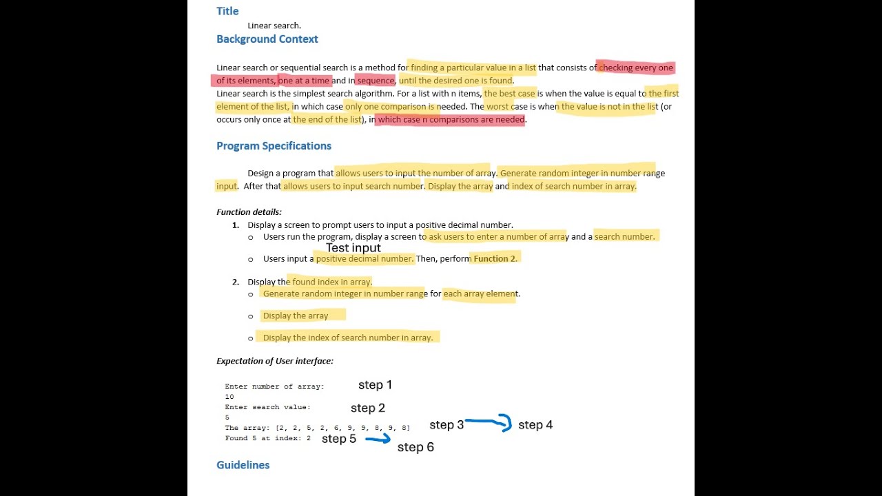 Linear Search - OOP with Java Lab - LAB211 - Phong - YouTube