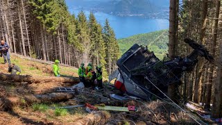 En Italie, la chute accidentelle d'un téléphérique fait de nombreux morts