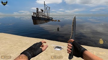 ZOMBIE ESCAPE MOD ON COUNTER-STRIKE: SOURCE, MAP: ZE_voodoo_islands, CSS