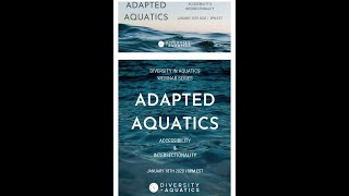 Adapted Aquatics Webinar on Accessibility and Intersectionality