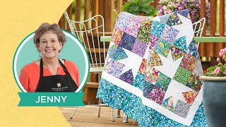 Make a 'Goose Tracks' Quilt + Scalloped Border with Jenny Doan of Missouri Star (Video Tutorial)