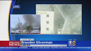 Greater-Alarm Fire Erupts At Large Commercial Building In Downtown LA
