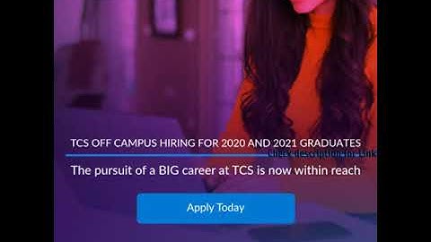 TCS Off Campus Hiring- Latest job October 2021 https://youtu.be/bn_j80Y9CXI #TCSHiring #jobs #itjobs