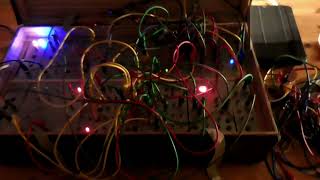 First jam with new diy modular suitcase synth