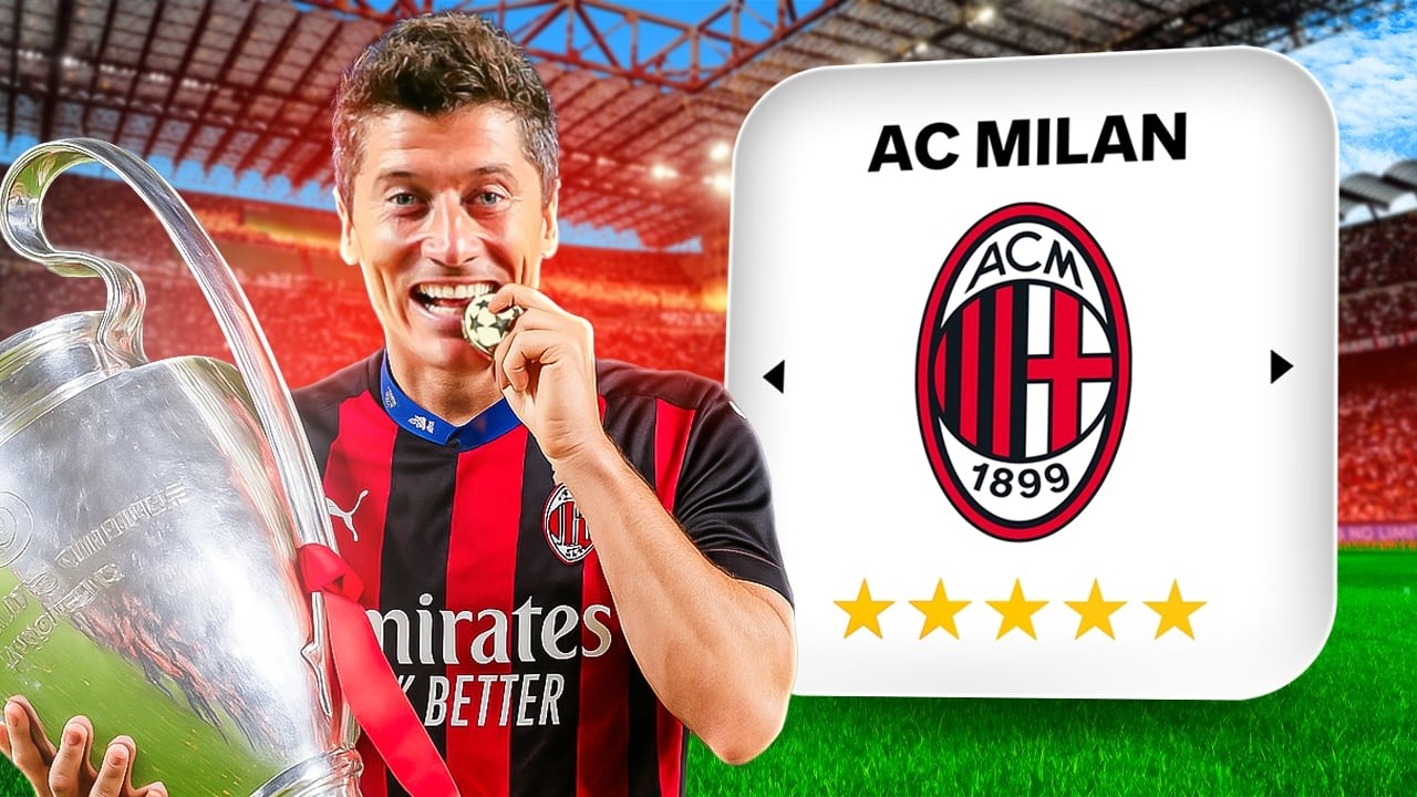 Zbudowałem POTĘŻNY MILAN z Robertem Lewandowskim...