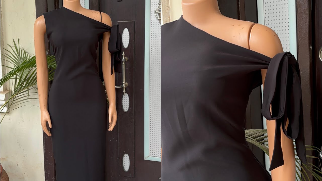 straight cut loose fitting dress with no waistline seam The Perfect Gracian Neckline Flare Dress Without a Waist Seam
