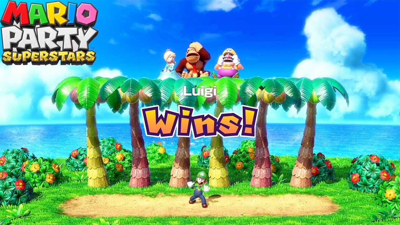 Mario Party SuperStars - Luigi wins by doing absolutely nothing - YouTube