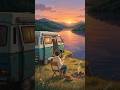 Not All Journeys Are Planned… Some Are Meant #ghiblistyle #vanlife #studioghibli #anime #cozyanime
