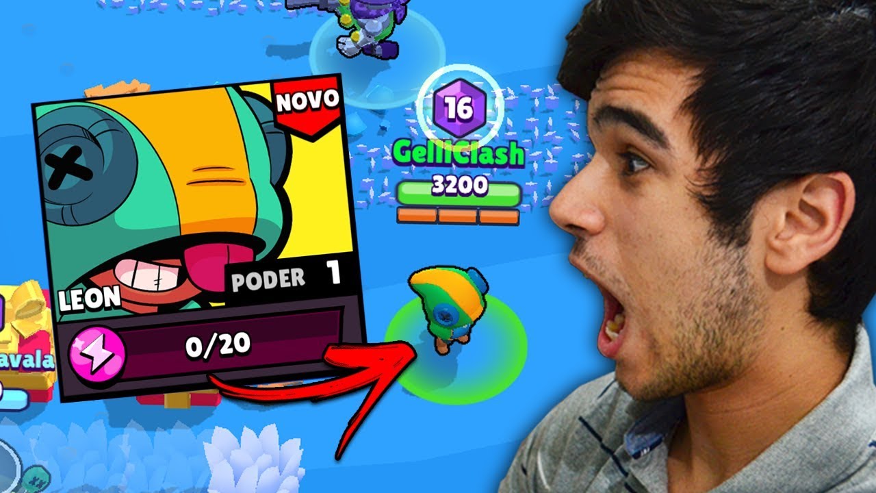 Testei O Leon Meu Novo Brawler Lendario Pela Primeira Vez Brawl Stars Youtube - gelli clash gelli clash jogando brawl stars